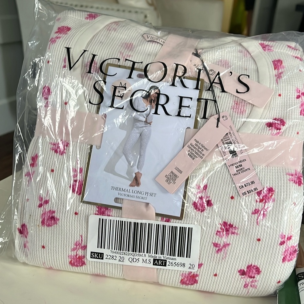 Victoria Secret Thermal long sleeve PJ’s